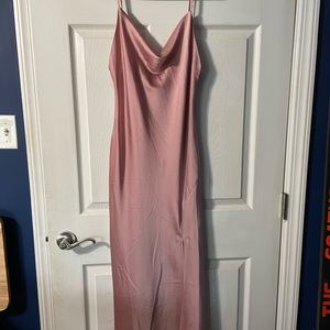 Dress dusty pink silk